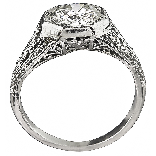 Vintage 1.19ct Diamond Engagement Ring