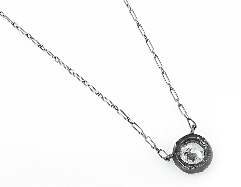 Vintage 1.20ct Diamond Pendant Necklace