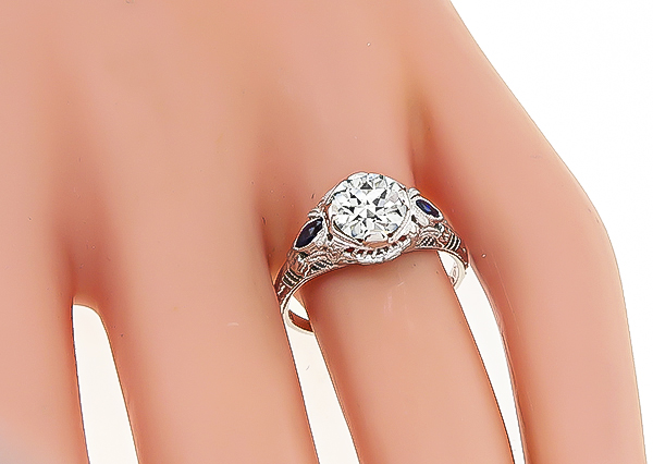 Vintage 1.27ct Diamond Engagement Ring