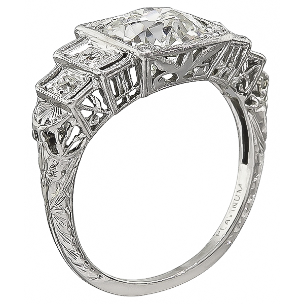 Art Deco 1.99ct Diamond Engagement Ring