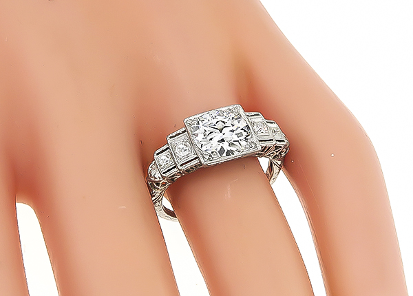 Art Deco 1.99ct Diamond Engagement Ring