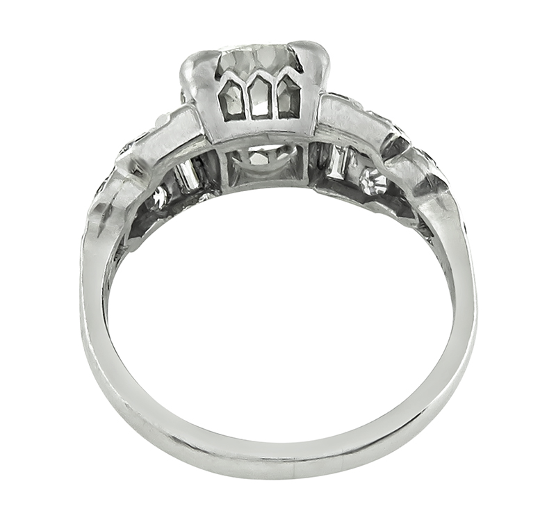 Art Deco 2.31ct Diamond Engagement Ring