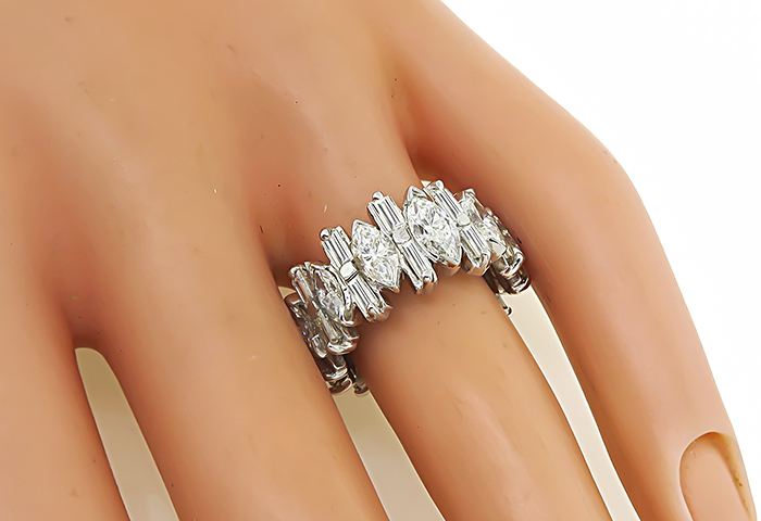 1950s 2.50ct Diamond Eternity Wedding Band