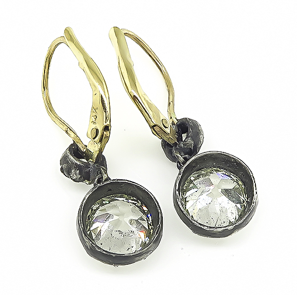 Vintage 3.61ct Diamond Earrings