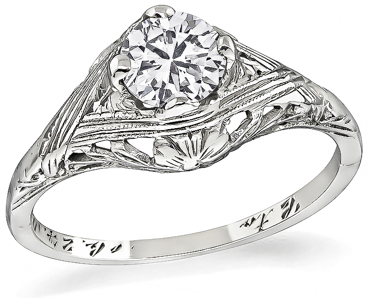 Vintage 0.50ct Diamond Engagement Ring