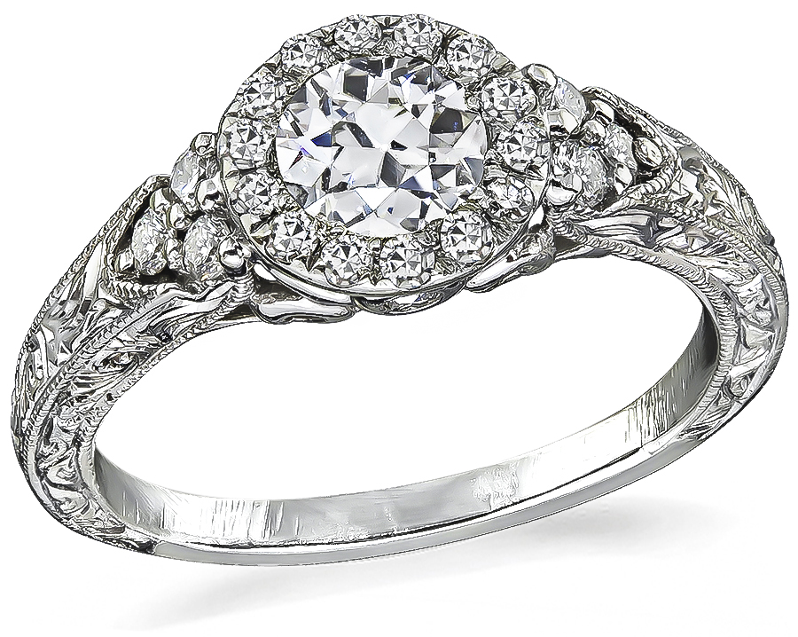 Estate 0.51ct Diamond Engagement  Ring