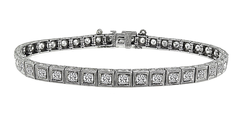 Art Deco 2.60ct Diamond Bracelet