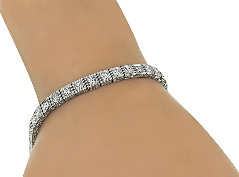 Art Deco 2.60ct Diamond Bracelet