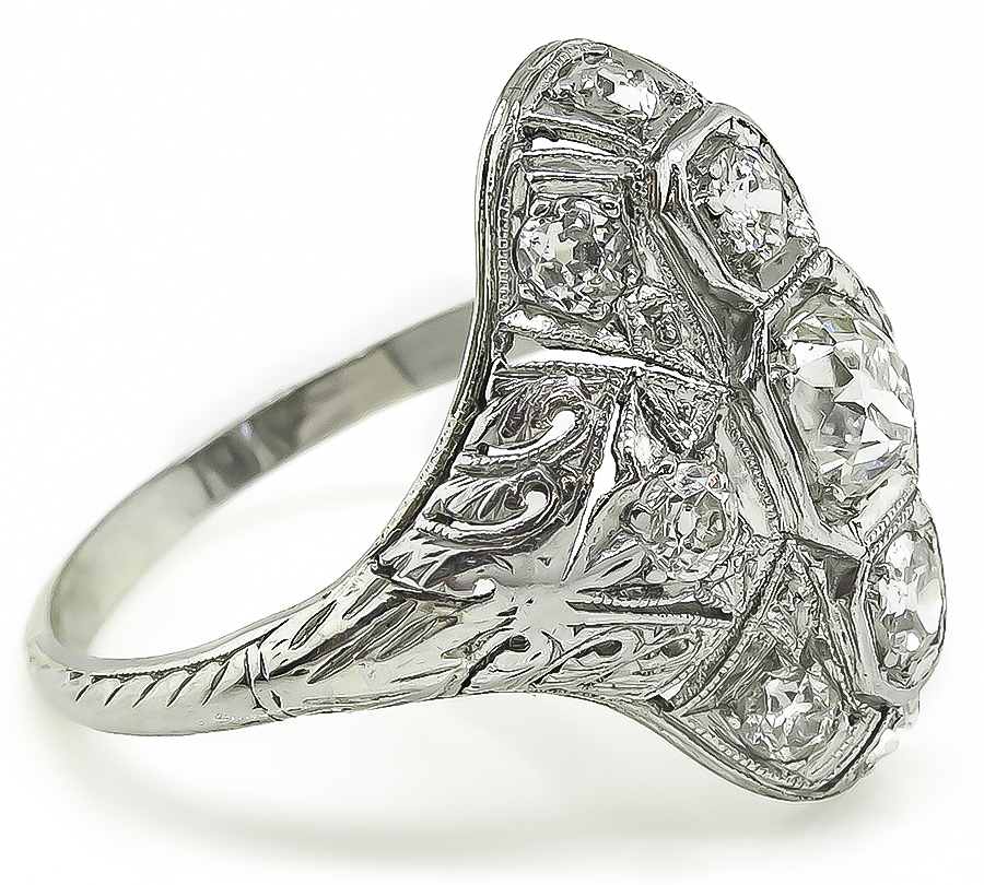 Art Deco 1.25ct Diamond Ring