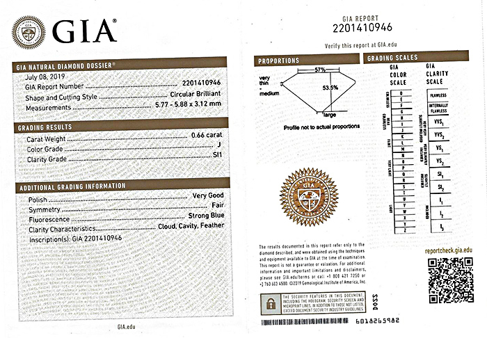 GIA Certified 0.66ct Diamond Victorian Men's Ring