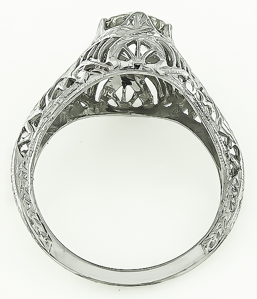 Vintage GIA Certified 1.07ct Diamond Engagement Ring