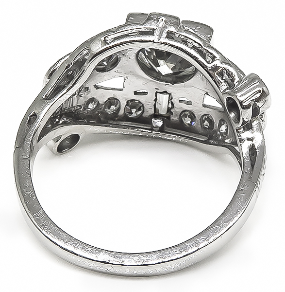 Vintage GIA Certified 1.09ct Diamond Engagement Ring