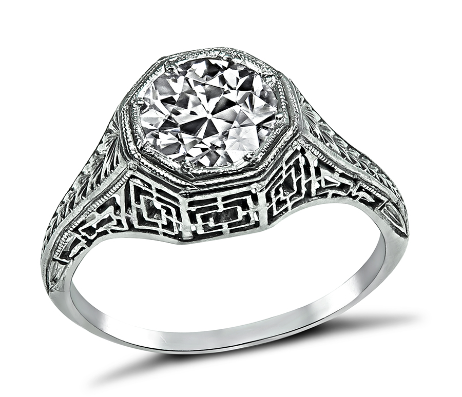 1.20ct Diamond Edwardian Engagement Ring