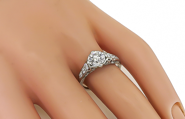 1.20ct DIamond Edwardian Engagement Ring