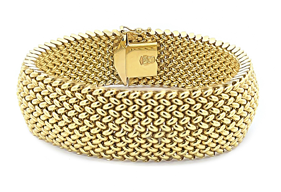 Vintage Gold Weave Bracelet