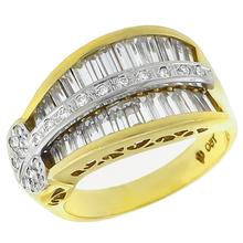 diamond 18k yellow gold ring 1