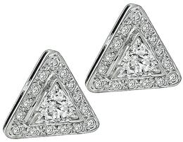 1.75cttw Diamond Triangle Earrings Photo 1