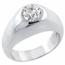 diamond 18k white gold gypsy ring  1