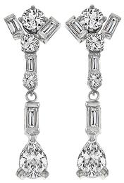 2.25ct Diamond Drop Earrings Photo 1