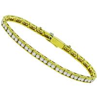 4.80ct Diamond Tennis Gold Bracelet