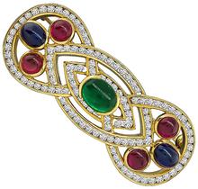 5.25ct Semi Precious Stone 2.50ct Diamond Pin