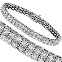 8.00ct Diamond Gold Bracelet | Israel Rose