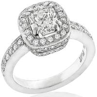 GIA 0.92ct Diamond Engagement Ring And Wedding Band Set