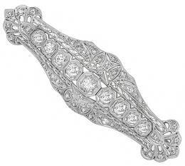 antique 2.45ct diamond pin photo 1