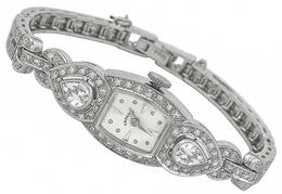 Antique 3.00ct Diamond Hamilton Watch photo 1