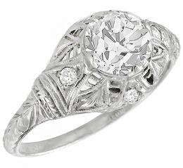 platinum diamond engagement ring 1