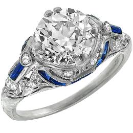 diamond platinum engagement ring 1