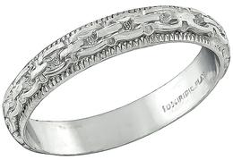 Antique Platinum Wedding Band Photo 1