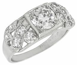 0.85ct diamond 14k gold engagement ring 3/4 view photo