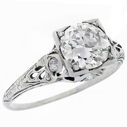  platinum diamond engagement ring 1