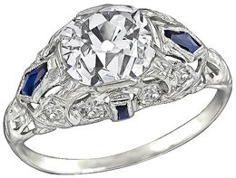 Art Deco 2.36ct Diamond Engagement Ring