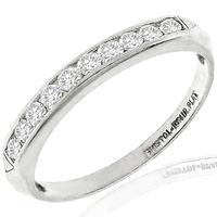 Vintage Bristol 0.35ct Round Brilliant Diamond Platinum Wedding Band