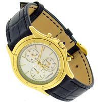 Cartier Gold Leather Watch 