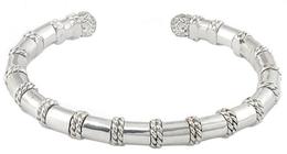 cassis 18k white gold diamond bangle 1