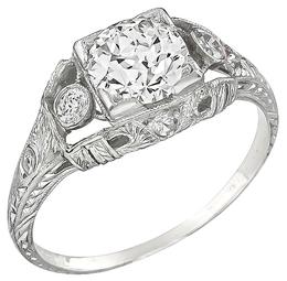 Edwardian Platinum Engagement Ring