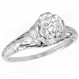 platinum diamond engagement ring 1