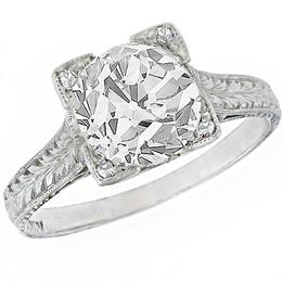 diamond platinum engagement ring  1