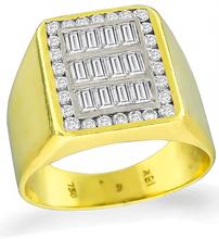 Estate 0.80ct Diamond Men's Ring