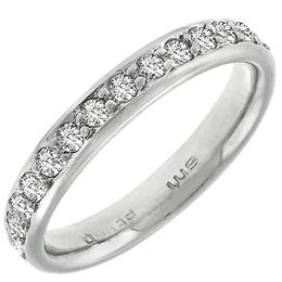 platinum diamond eternity wedding band 1