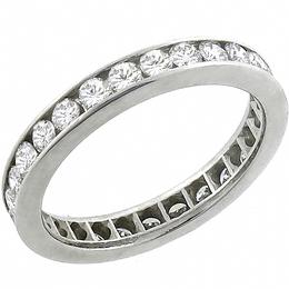 diamond eternity platinum wedding band 1