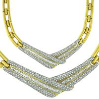 12.00ct Diamond Gold Necklace  1