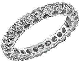 Estate 1.20ct Diamond Eternity Wedding Band Photo 1