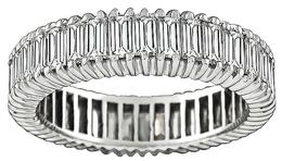 Estate 2.00ct Diamond Eternity Wedding Band Photo 1