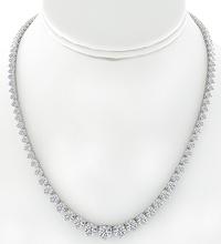 Estate 20.37ct Diamond Tennis Necklace Photo 1