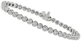 Estate 4.00ct Diamond Tennis Bracelet Photo 1