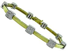 Estate Craig Drake 2.00ct Diamond Gold Bracelet